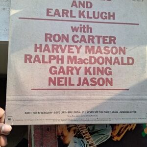 Bob James and Earl Klugh ONE ON ONE Vinyl Record